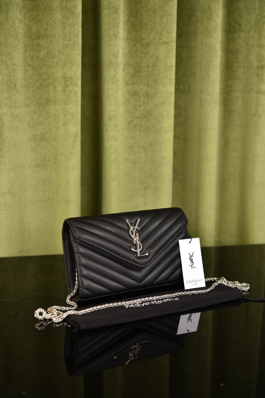 YSI- Chevron Quilted Grained Bag