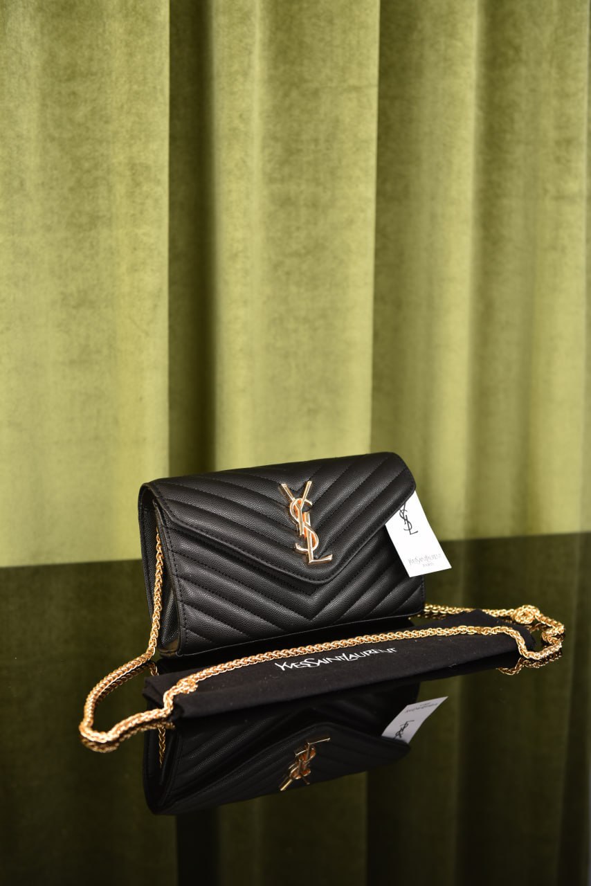 YSI- Chevron Quilted Grained Bag