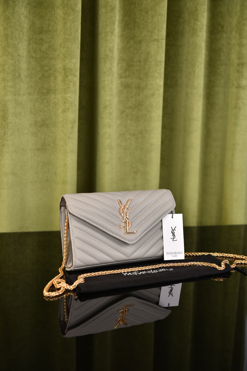 YSI- Chevron Quilted Grained Bag