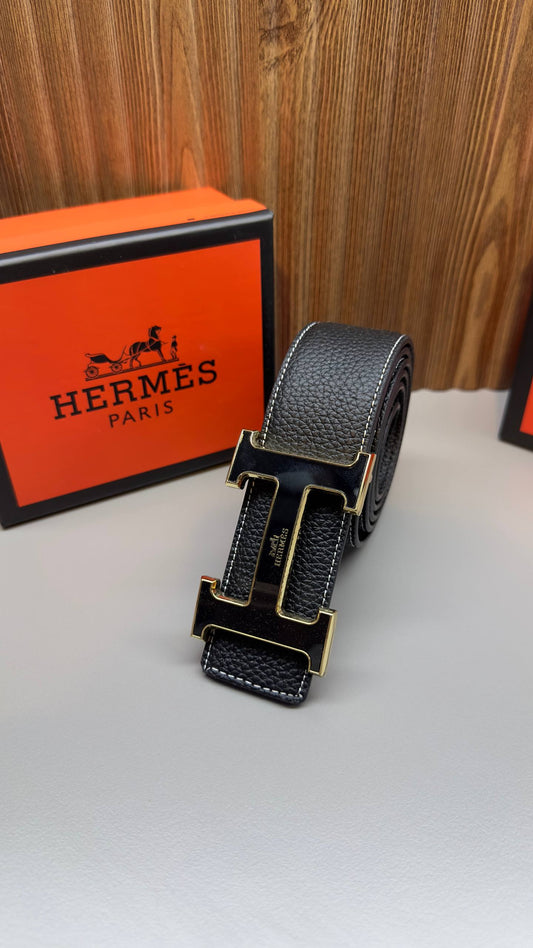 Ceinture en cuir HRM - Noire