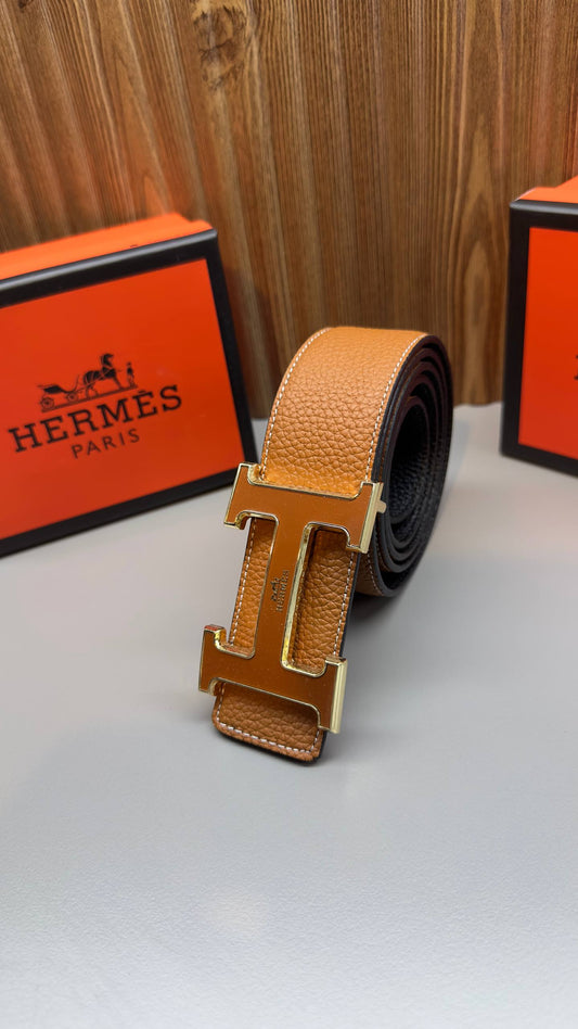 Ceinture en cuir HRM – Marron