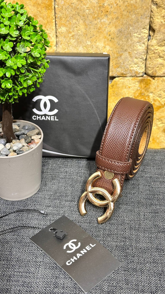 Ceinture en cuir CHNL - MARRON